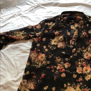 Flowy flowery blouse